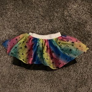 Dream works Trolls 3T skort colorful rainbow skirt